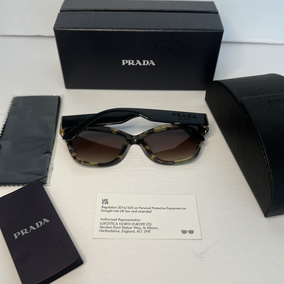 New - Prada Sunglasses Prada PR 23 XSF Black/Havana Media - Picture 10 of 14
